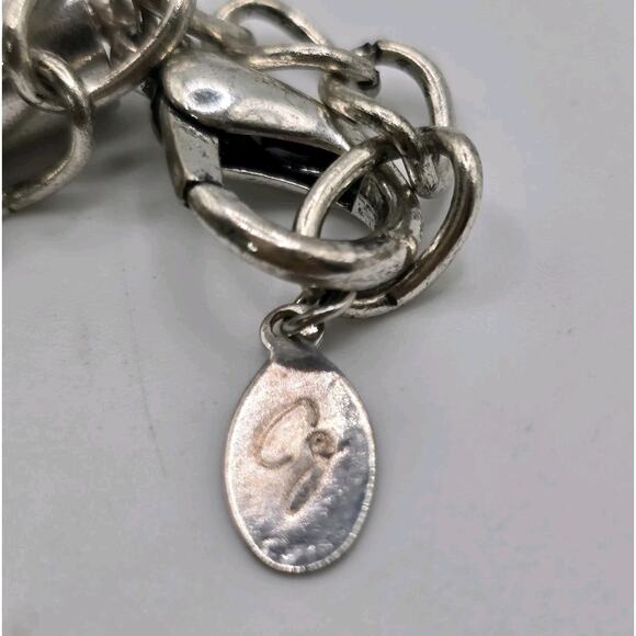 CG Necklace Beaded Tube Popcorn Caviar Woven Chain Silver Tone Single Strand 16" - Picture 9 of 9